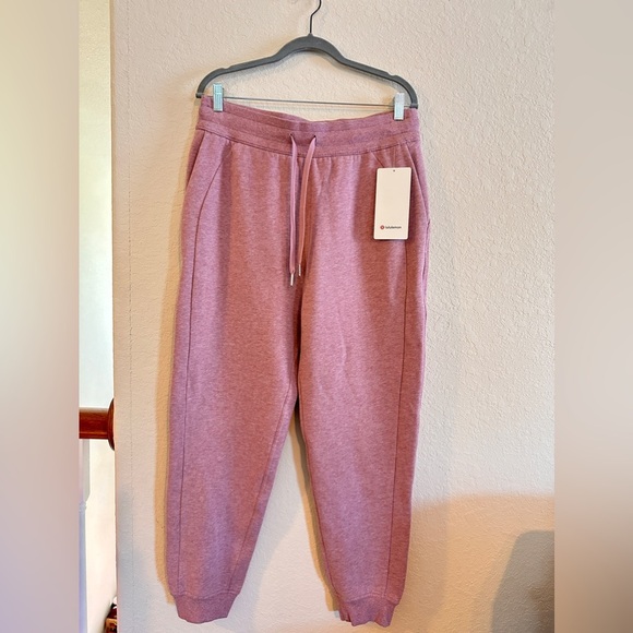 NWT Lululemon Scuba High-Rise Jogger / Heathered Pink Taupe - Picture 7 of 8